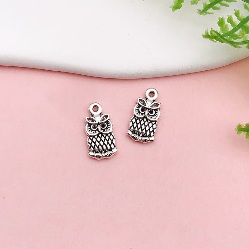Wholesale Alloy Owl iDIY Handmade Necklace Pendant Accessories